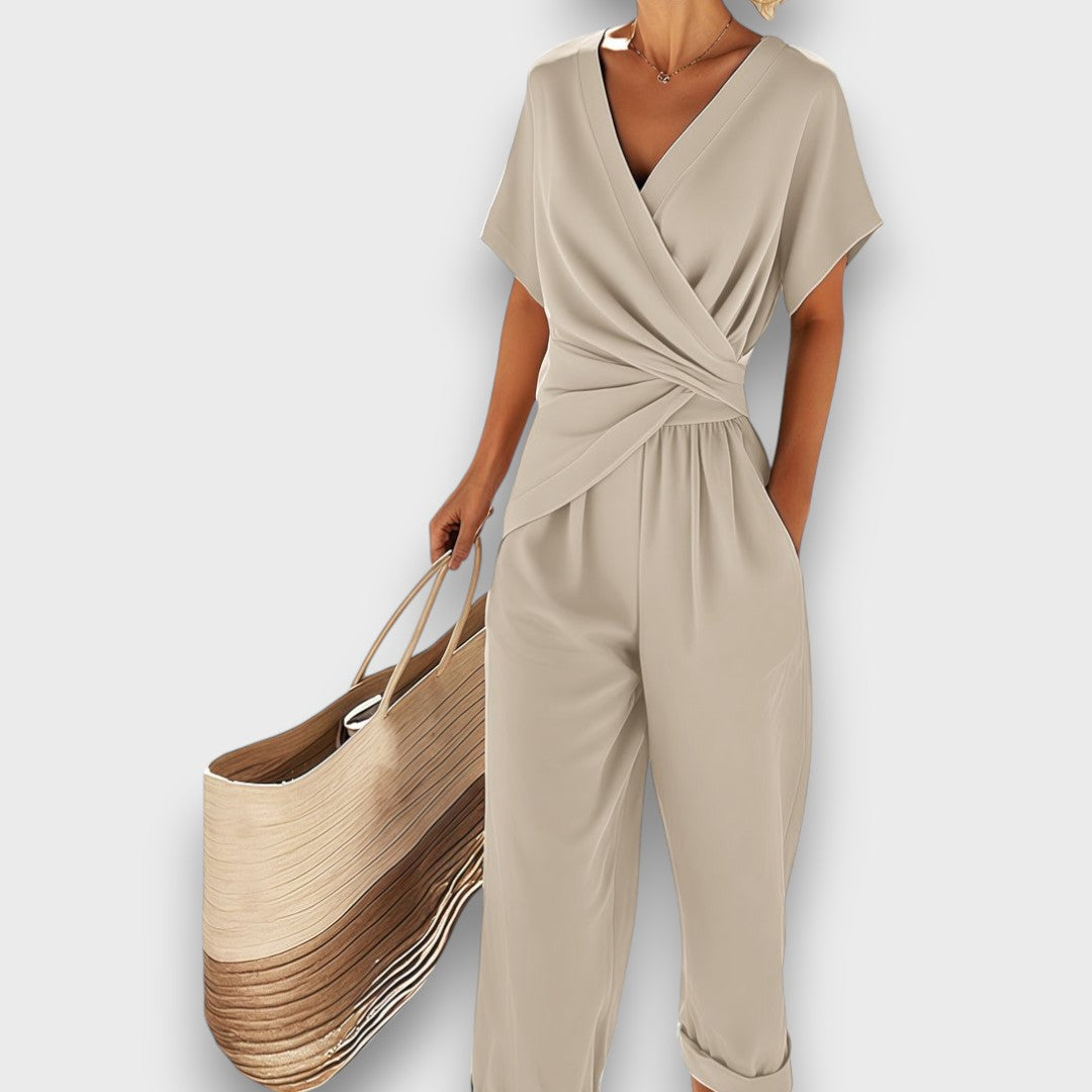 Celira – Summer Jumpsuit with Wrap Look