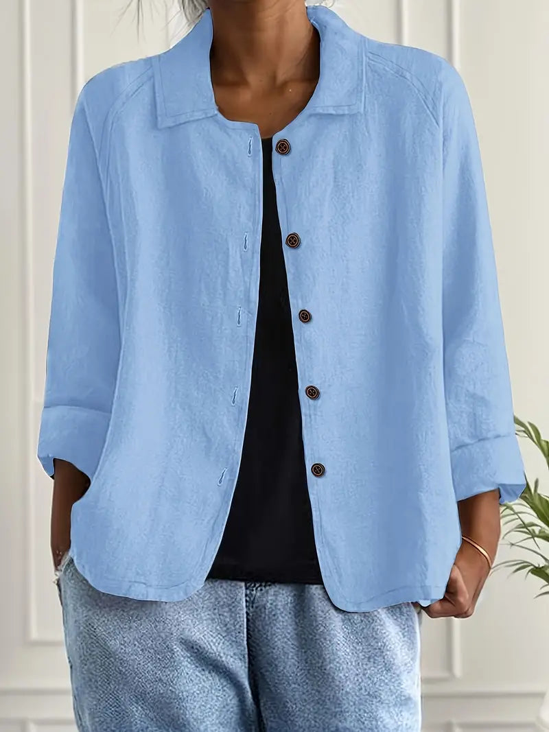 Marilla – Light shirt jacket in a linen blend