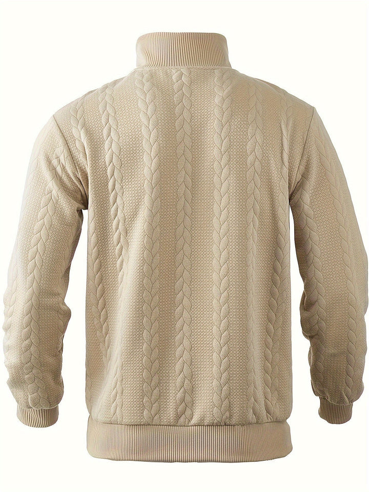 Rafael – Vintage Sweater with Zipper For Men