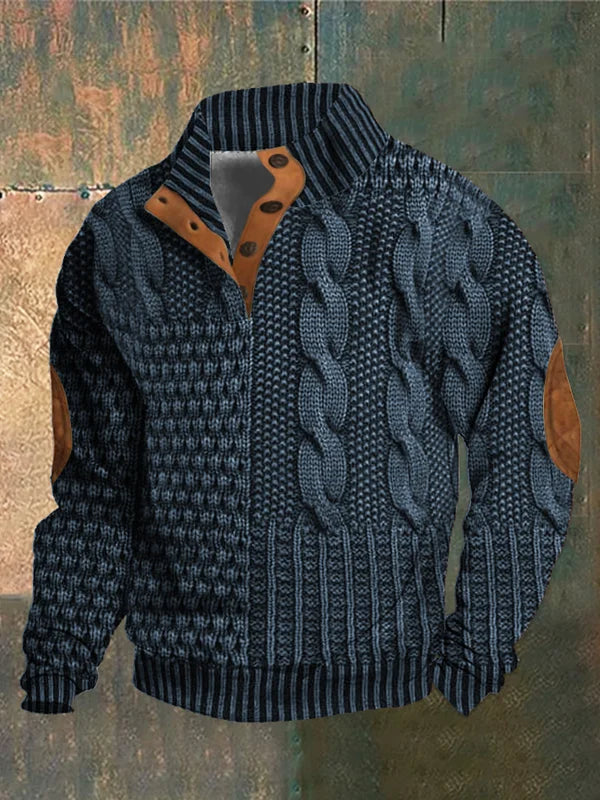 Shaun | Patterned Cozy Knit Sweater For Men