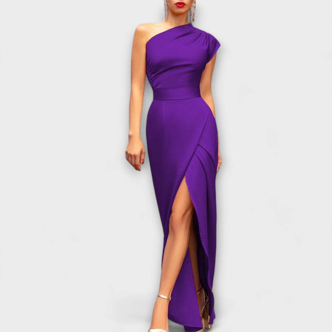 Elegant Asymmetrical Evening Dress