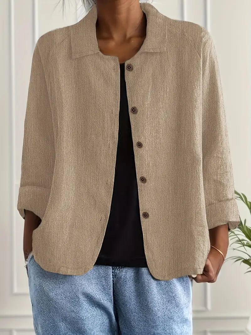 Marilla – Light shirt jacket in a linen blend