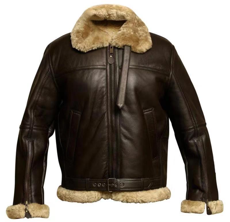 Kristian  | Premium Shearling Leather Jacket For Men
