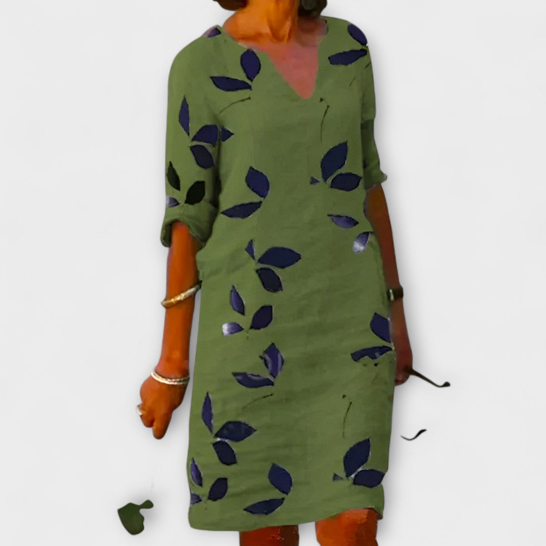 Malende - Dress Leaf Print