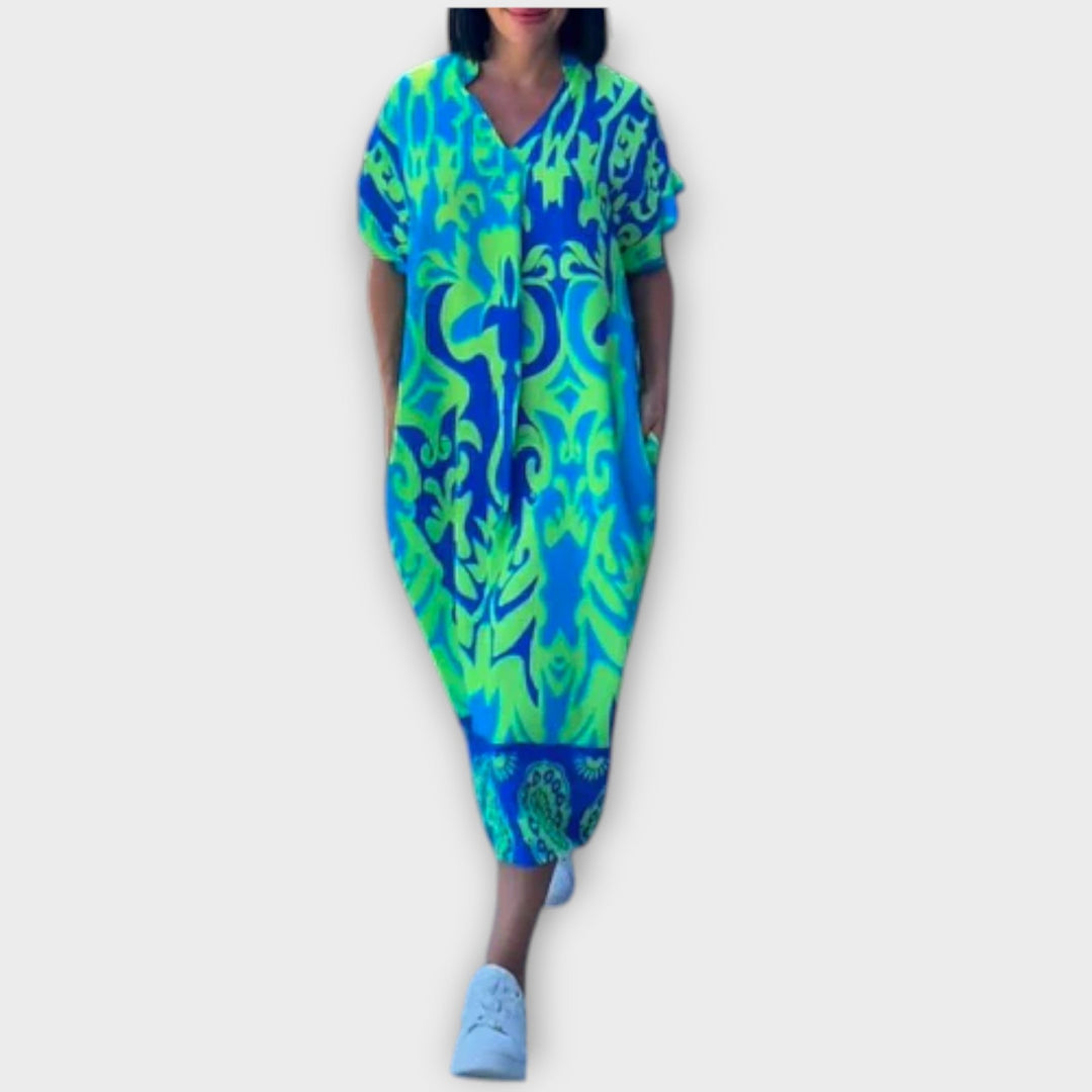 Elena - Elegant Floral Dress