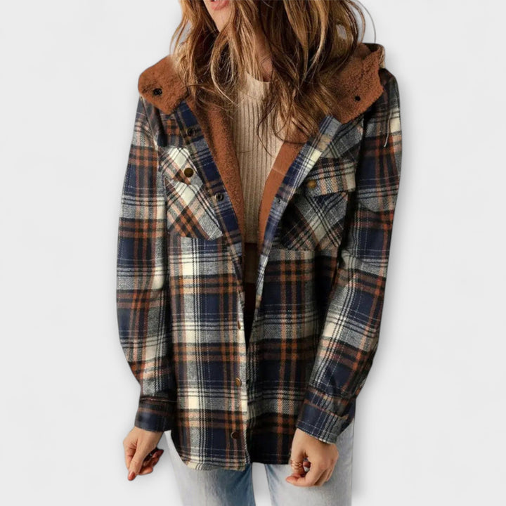 Woolie - Warm Checked Fleece-Lined Coat