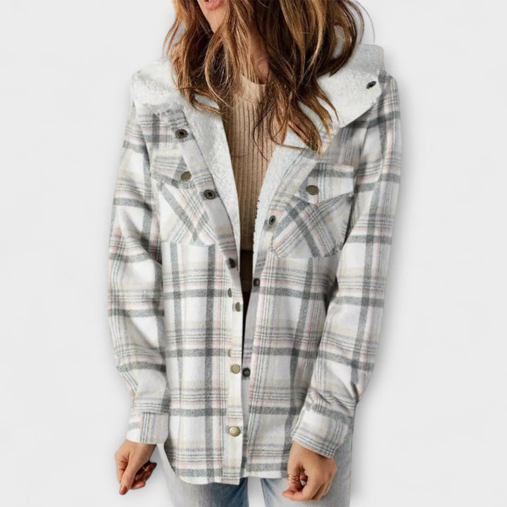 Woolie - Warm Checked Fleece-Lined Coat