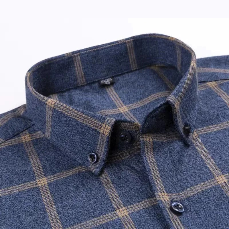 Liam | Stylish Checkered Button-Down Shirt For Men
