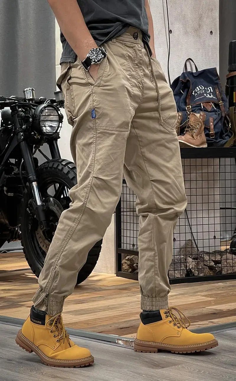 Marco | Stretch cargo trousers with pockets For Men