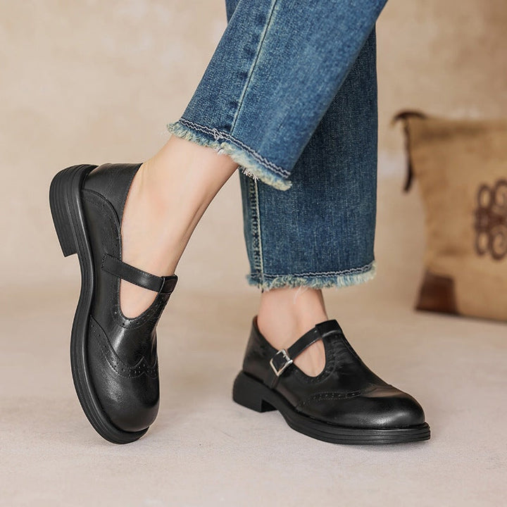 Paise | Leather Mary Janes