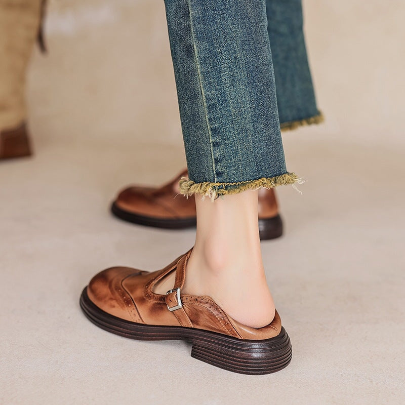 Paise | Leather Mary Janes