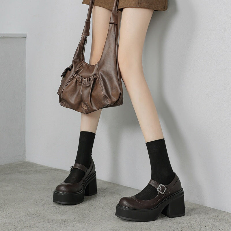 Ivory | Leather Pumps