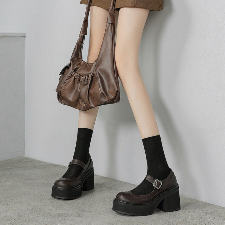 Ivory | Leather Pumps