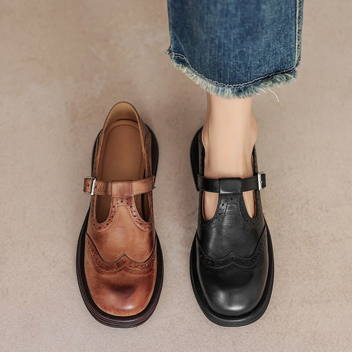 Paise | Leather Mary Janes