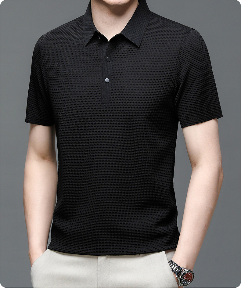 Seth | Stylish Textured Polo Shirt For Men