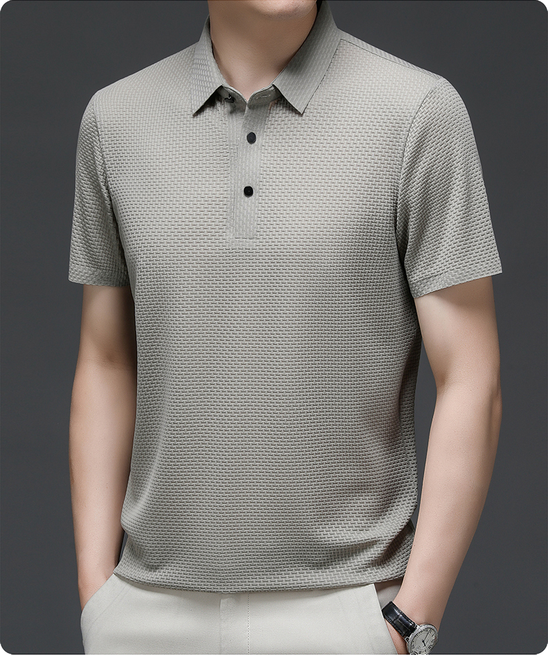 Seth | Stylish Textured Polo Shirt For Men