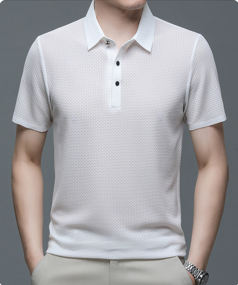 Seth | Stylish Textured Polo Shirt For Men