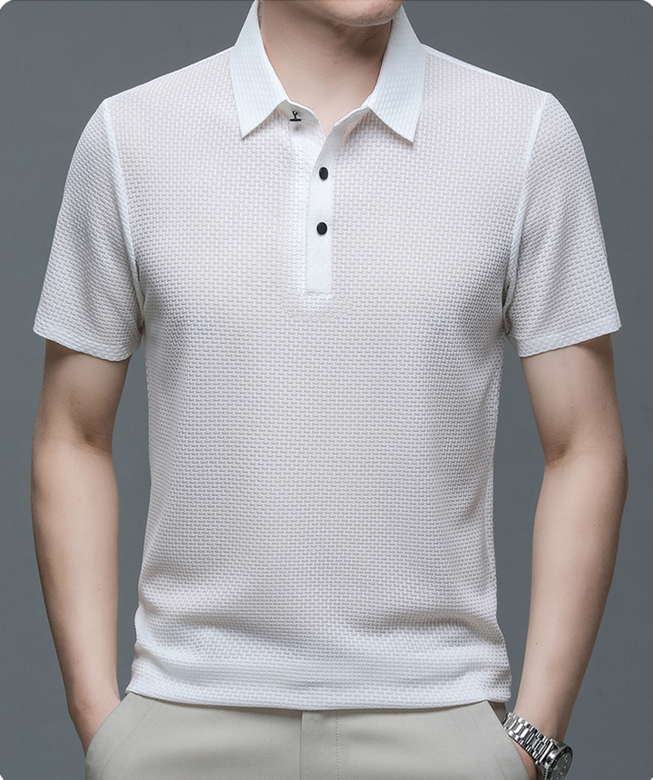 Seth | Stylish Textured Polo Shirt For Men