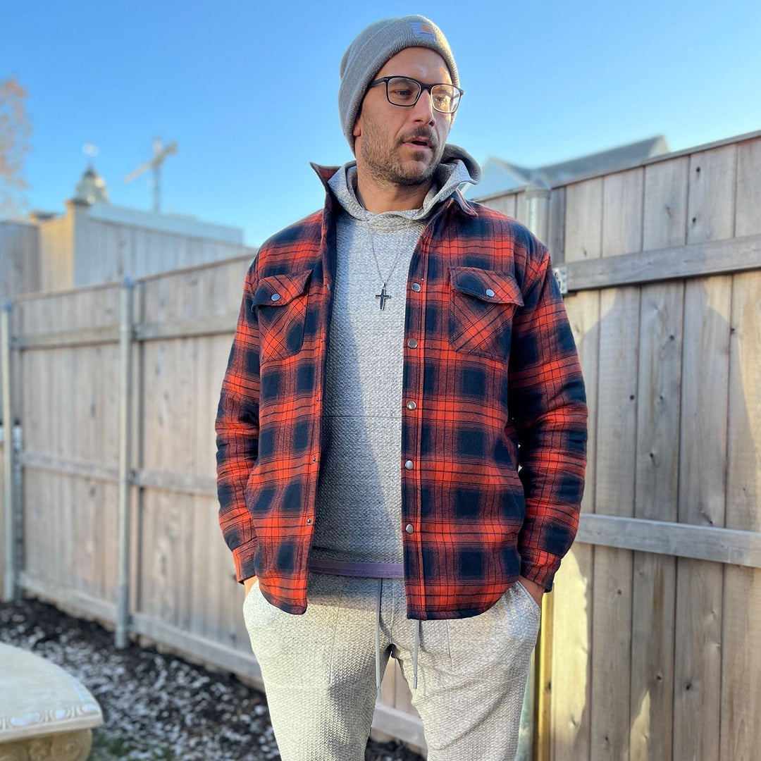 Elliot | Stylish Plaid Flannel Shirt Jacket For Men
