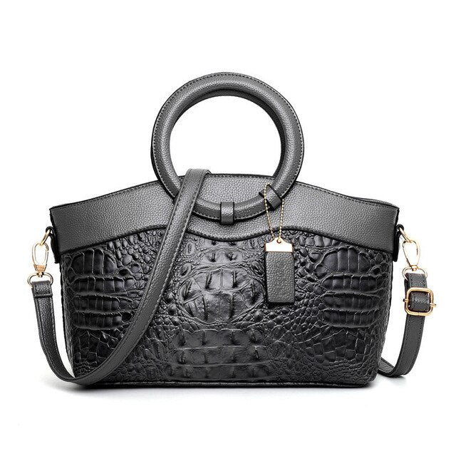 Oriana - Retro Gradient Crocodile Handbag