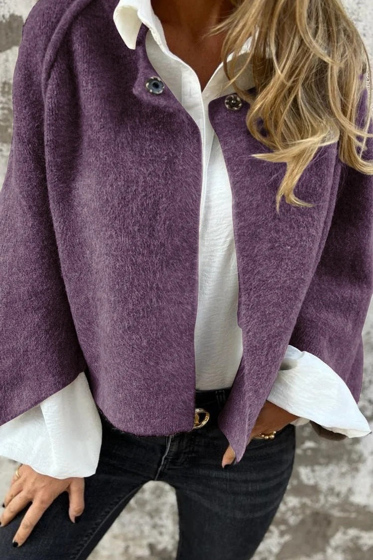 Elise - Short Cardigan with Chic Flared Sleeves