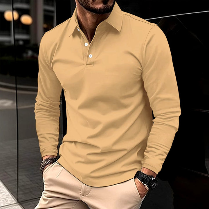 Friedrich | Stylish Casual Long-Sleeve Polo For Men