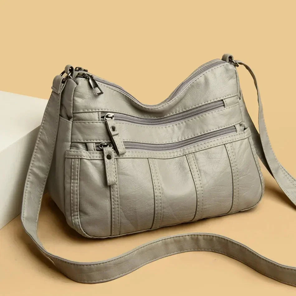 Nina - Soft Leather Crossbody Bag