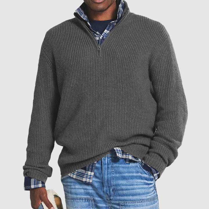 Jasper - Ribbed Cotton Sweater For Men