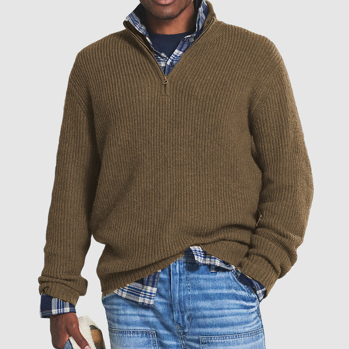Jasper - Ribbed Cotton Sweater For Men