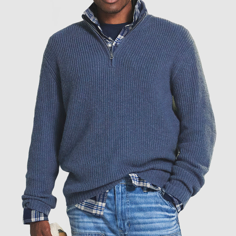 Jasper - Ribbed Cotton Sweater For Men
