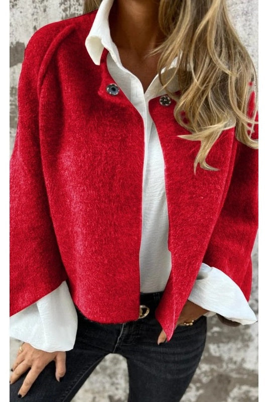 Elise - Short Cardigan with Chic Flared Sleeves