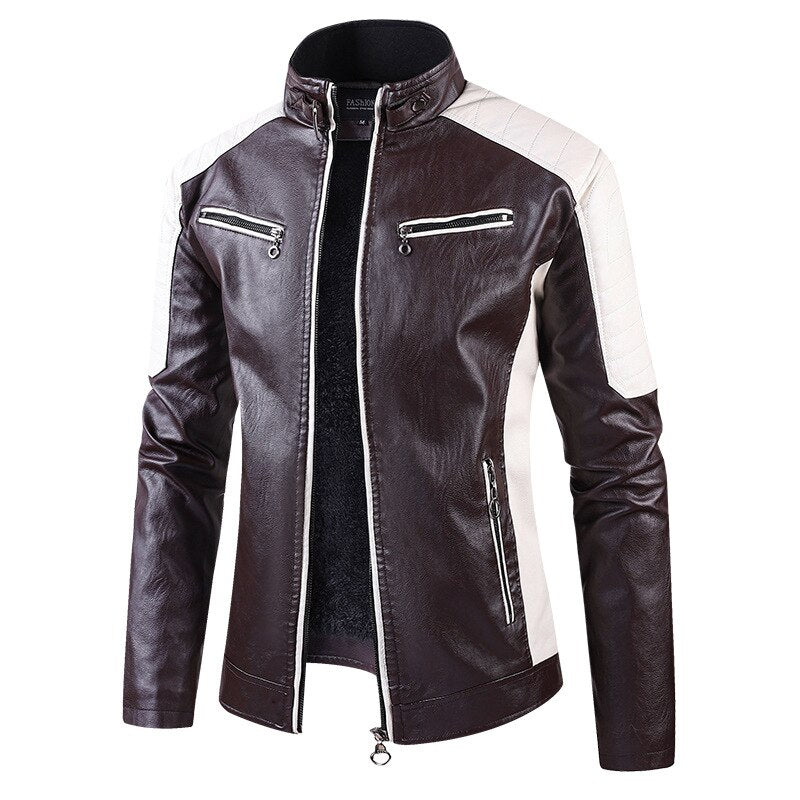 Mads  | Vintage Leather Motorcycle Jacket For Men