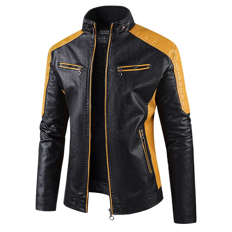 Mads  | Vintage Leather Motorcycle Jacket For Men